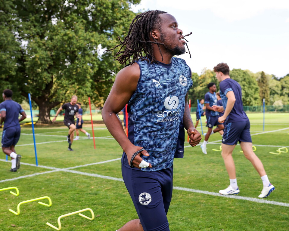 Training Ahead Of Wycombe Wanderers Match