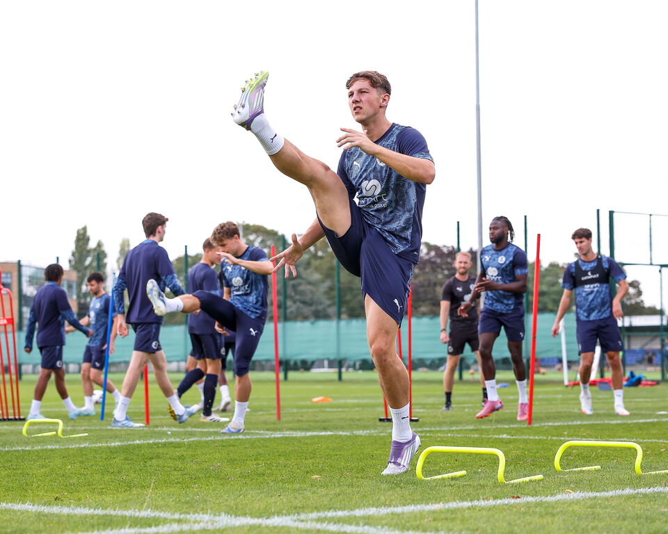 Training Ahead Of Wycombe Wanderers Match