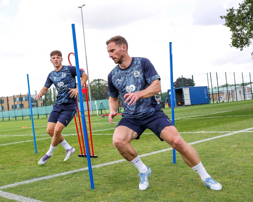 Training Ahead Of Wycombe Wanderers Match