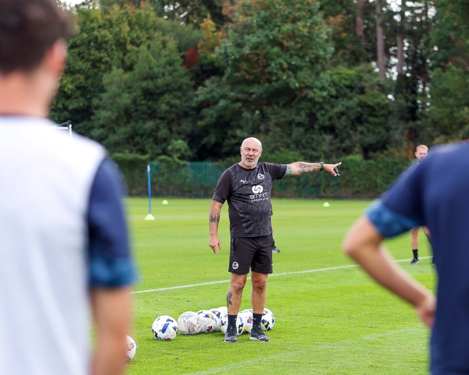 Training Ahead Of Wycombe Wanderers Match