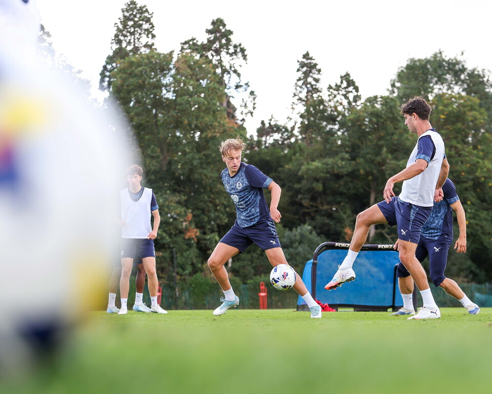 Training Ahead Of Wycombe Wanderers Match