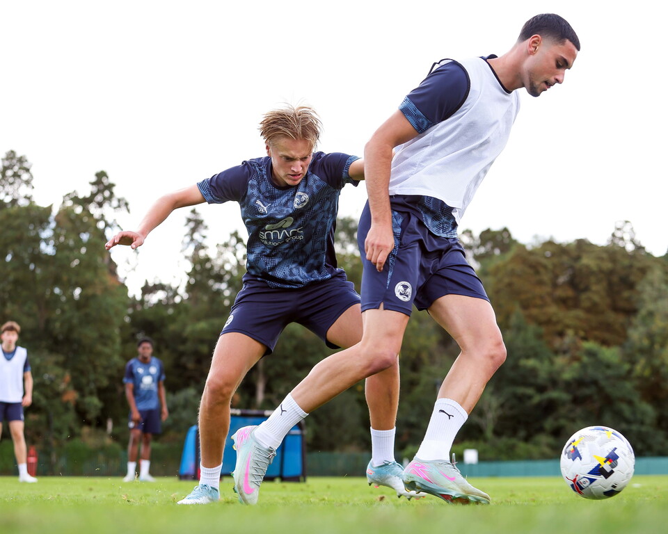 Training Ahead Of Wycombe Wanderers Match