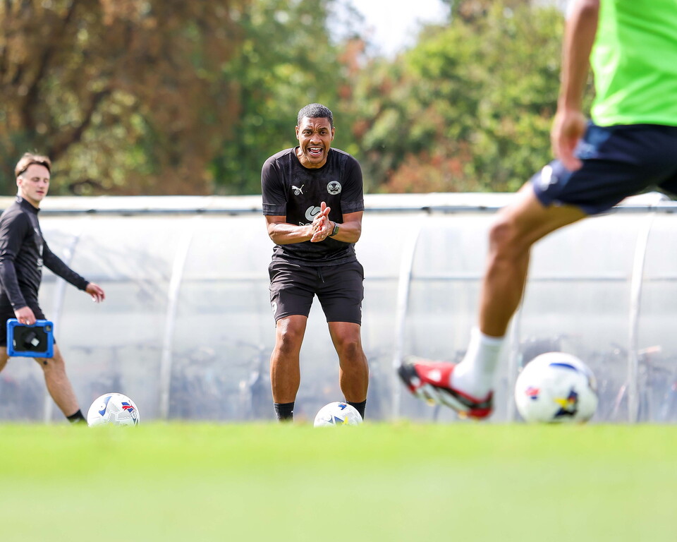 Training Ahead Of Wycombe Wanderers Match