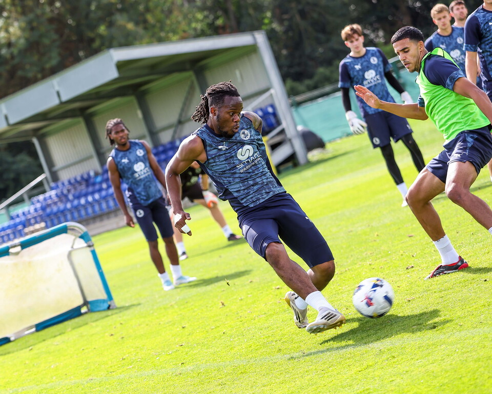 Training Ahead Of Wycombe Wanderers Match