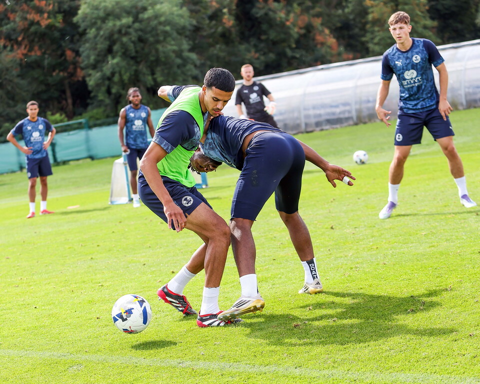 Training Ahead Of Wycombe Wanderers Match