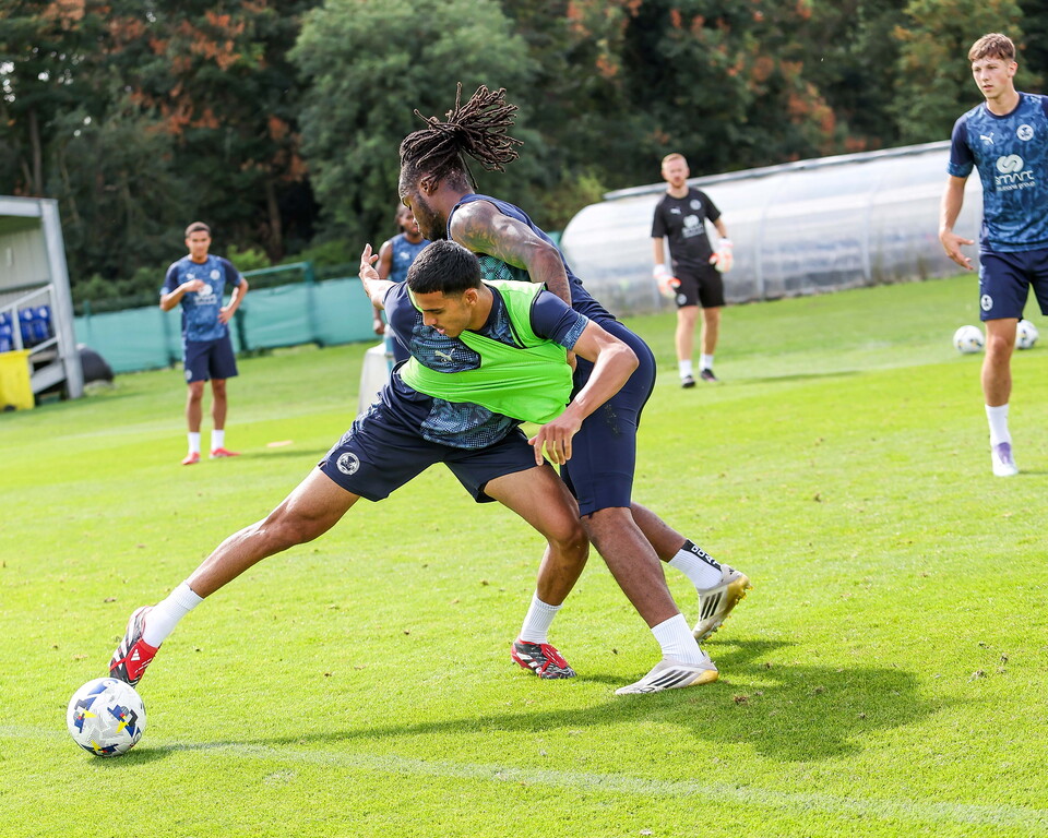 Training Ahead Of Wycombe Wanderers Match