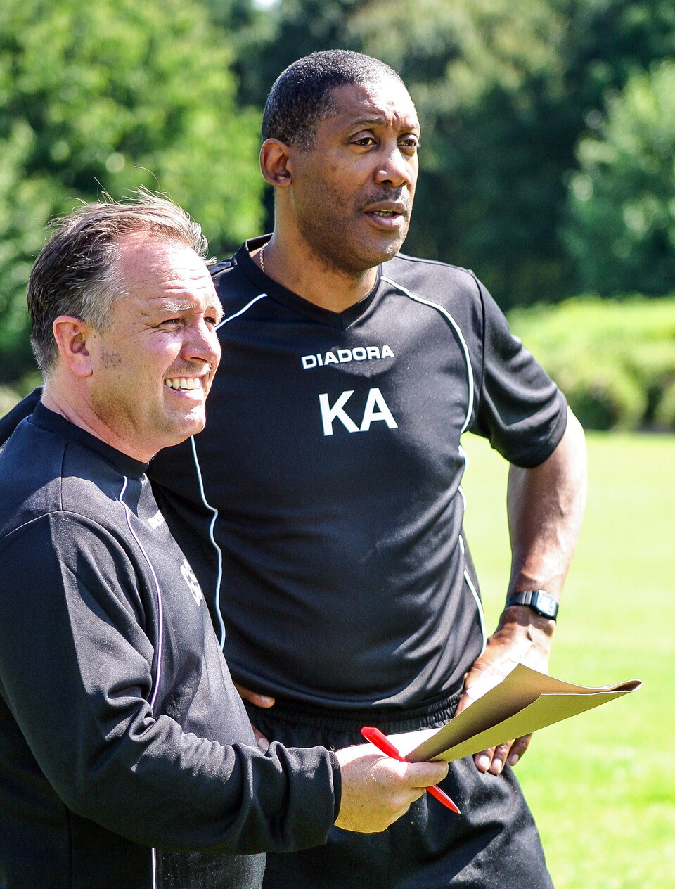Keith Alexander and his Assistant Manager Gary Simpson