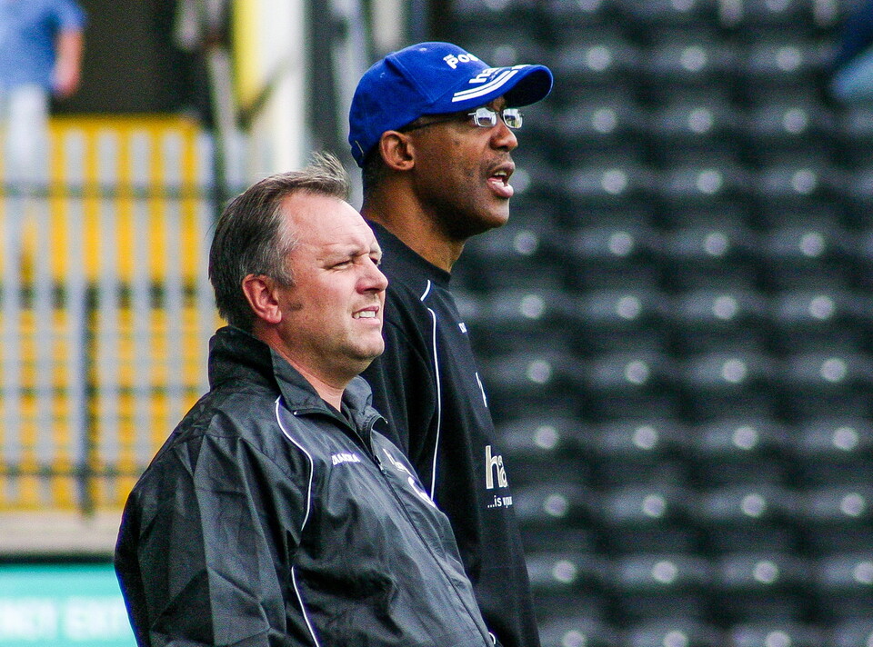 Keith Alexander and his Assistant Manager Gary Simpson