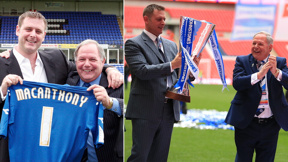 Barry Fry and Darragh MacAnthony