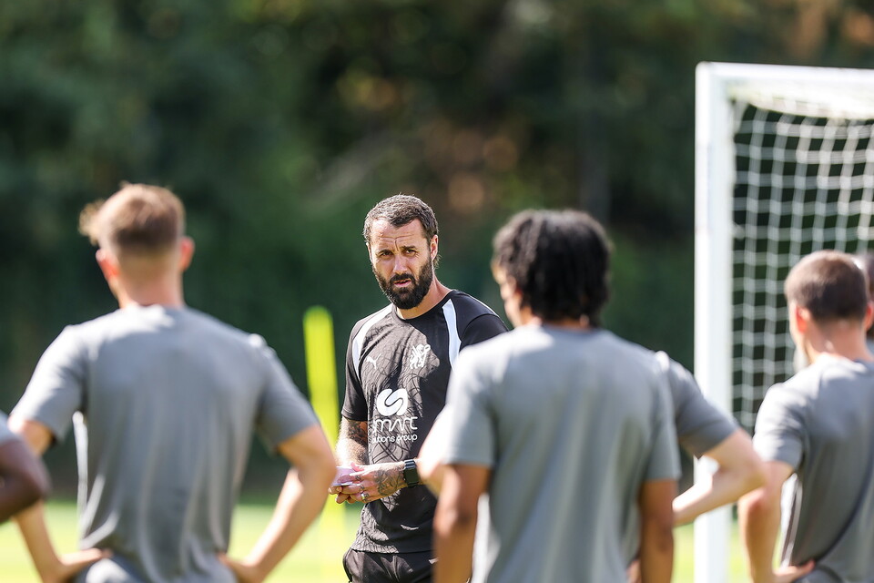 Training Ahead of Mansfield Town