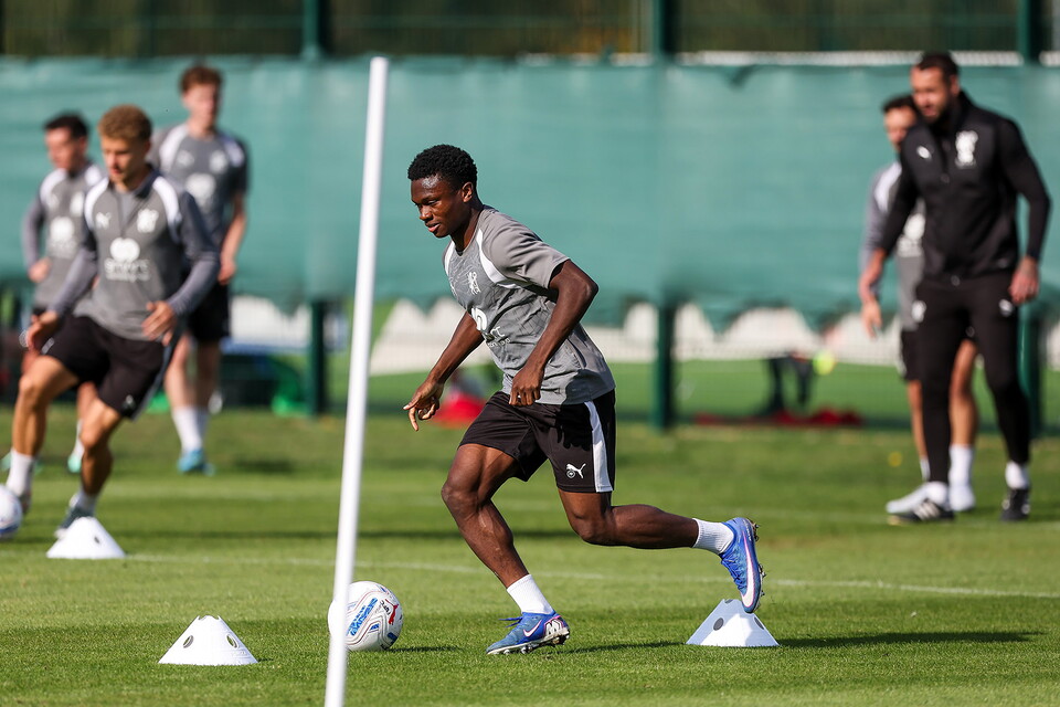 Robbie Savage Takes First Training Session