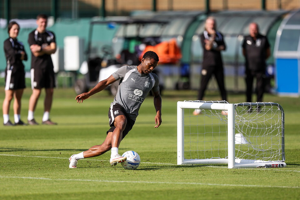Robbie Savage Takes First Training Session