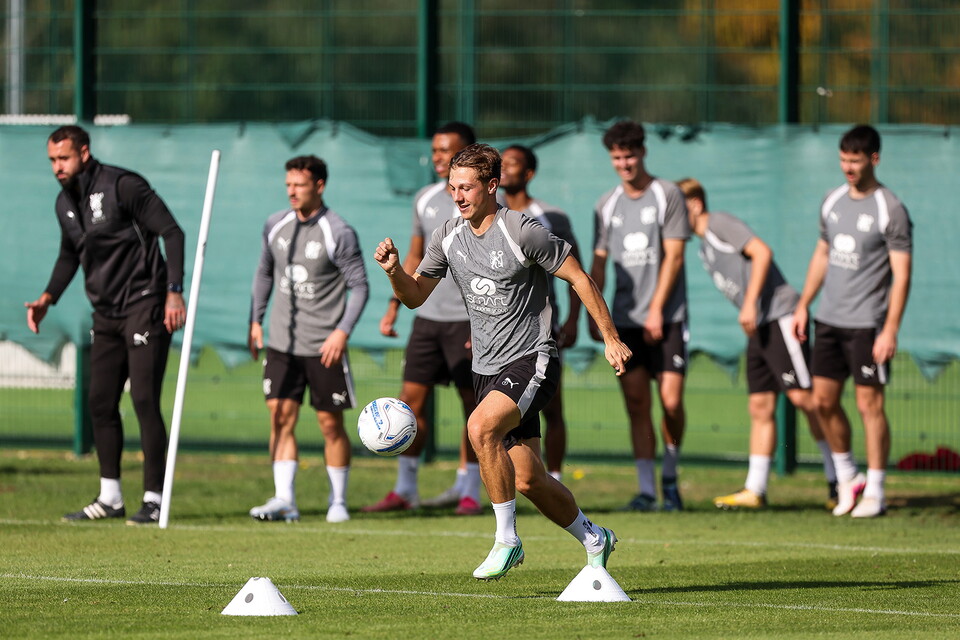 Robbie Savage Takes First Training Session
