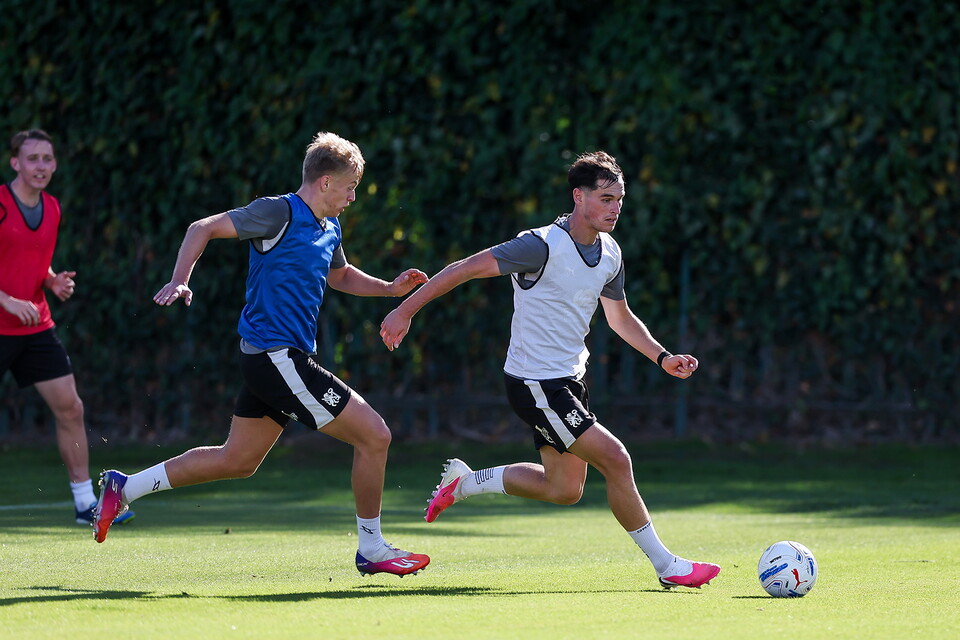 Robbie Savage Takes First Training Session