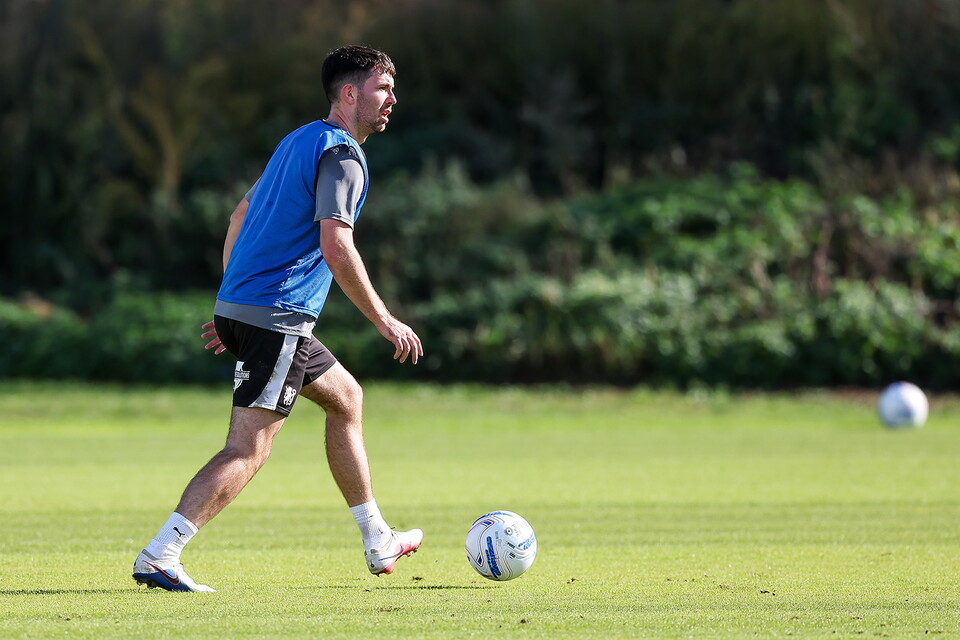 Robbie Savage Takes First Training Session