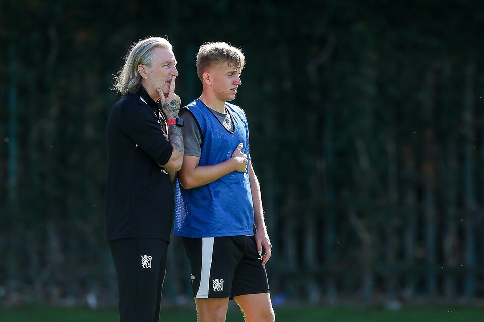 Robbie Savage Takes First Training Session
