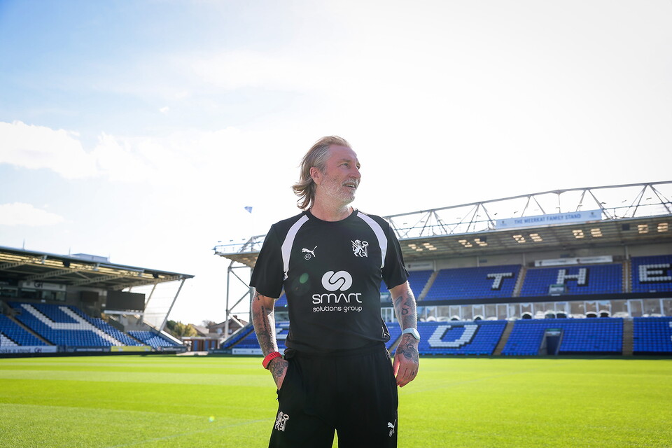 Robbie Savage's First Day As Posh Manager