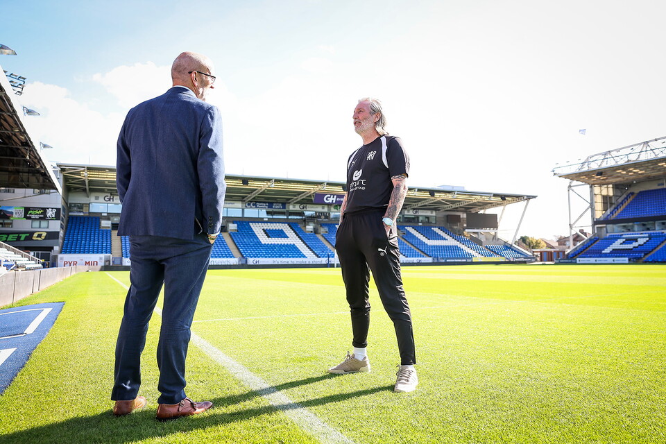 Robbie Savage's First Day As Posh Manager