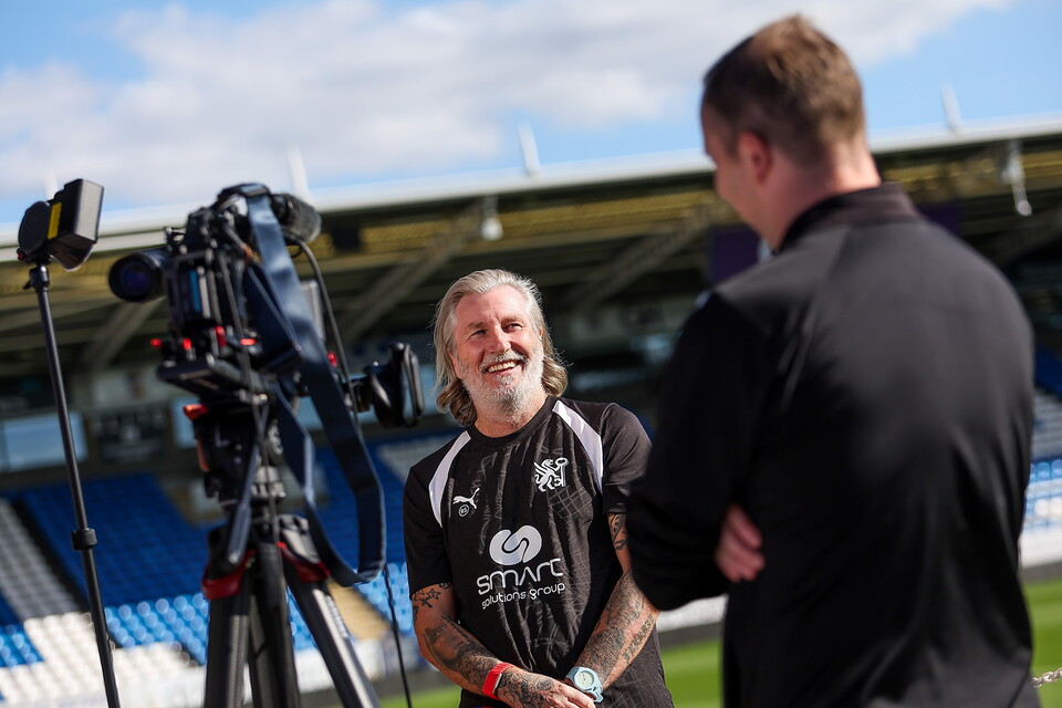 Robbie Savage's First Day As Posh Manager