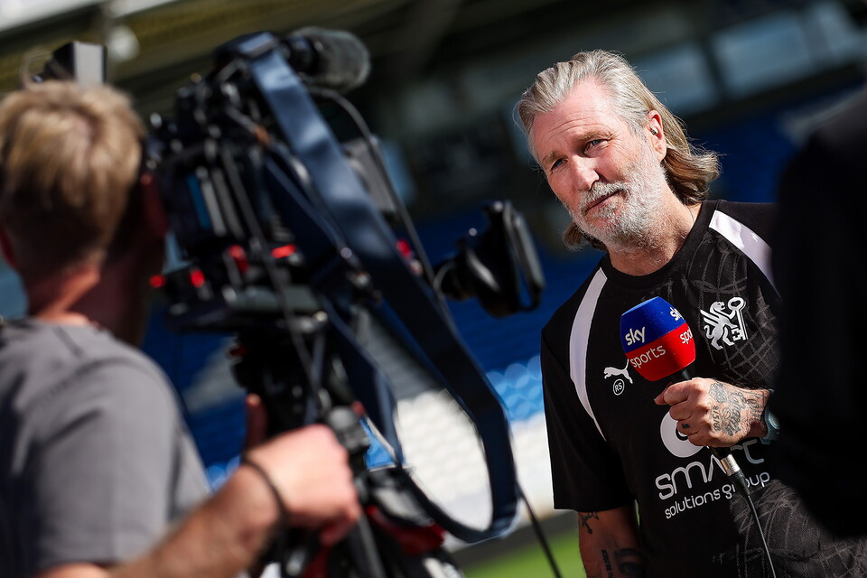 Robbie Savage's First Day As Posh Manager