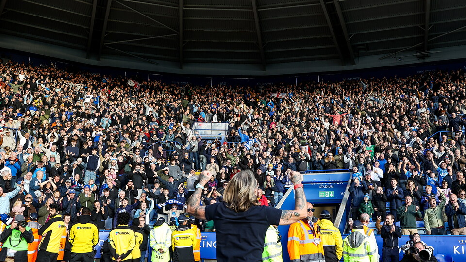 Posh fans at Leicester City
