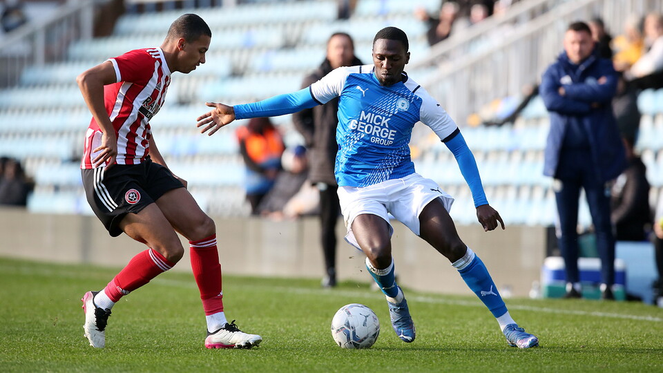 Idris Kanu in action against Sheffield United U23s