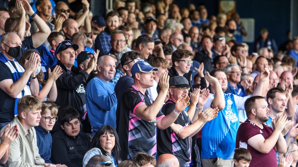 posh fans at luton