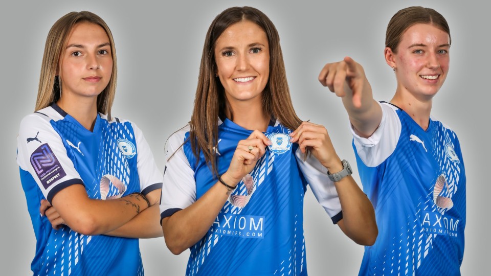 Hollie Lewis, Hannah Hipwell and Megan Breakwell