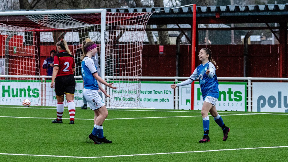 Posh Women Reserves celebrate