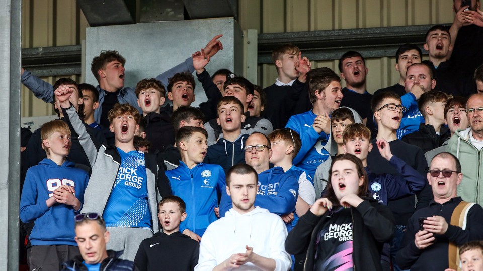Posh Fans at Barnsley