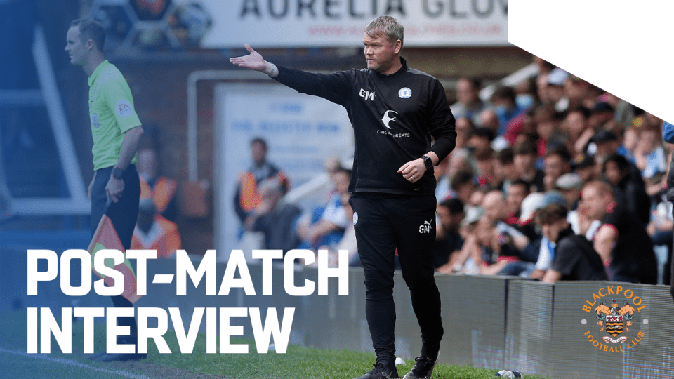 Grant McCann Post Blackpool Win