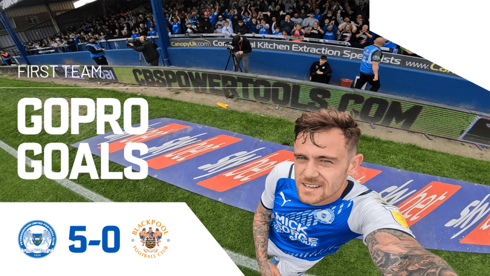 GoPro Goals • The Posh 5-0 Blackpool