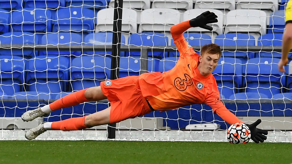 Lucas Bergstrom in action for Chelsea