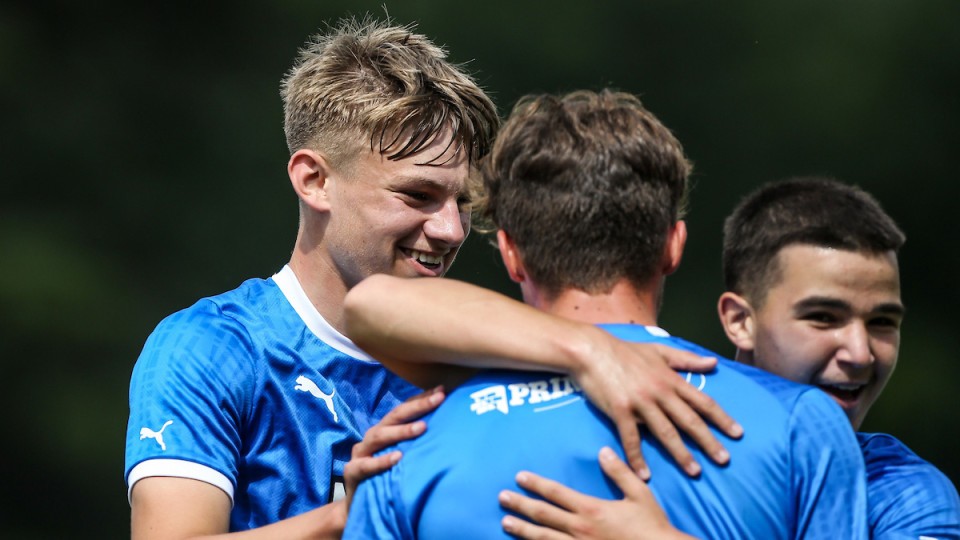 Posh U18s celebrate