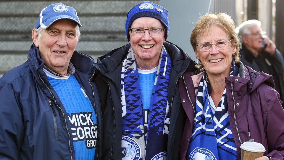 Posh fans at Exeter City