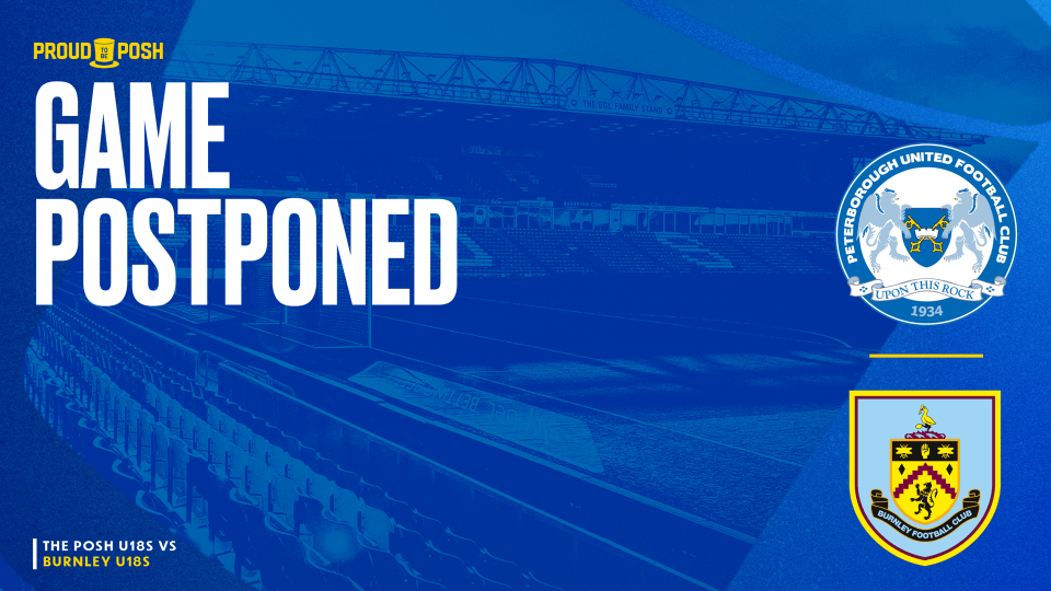 Burnley game postponed