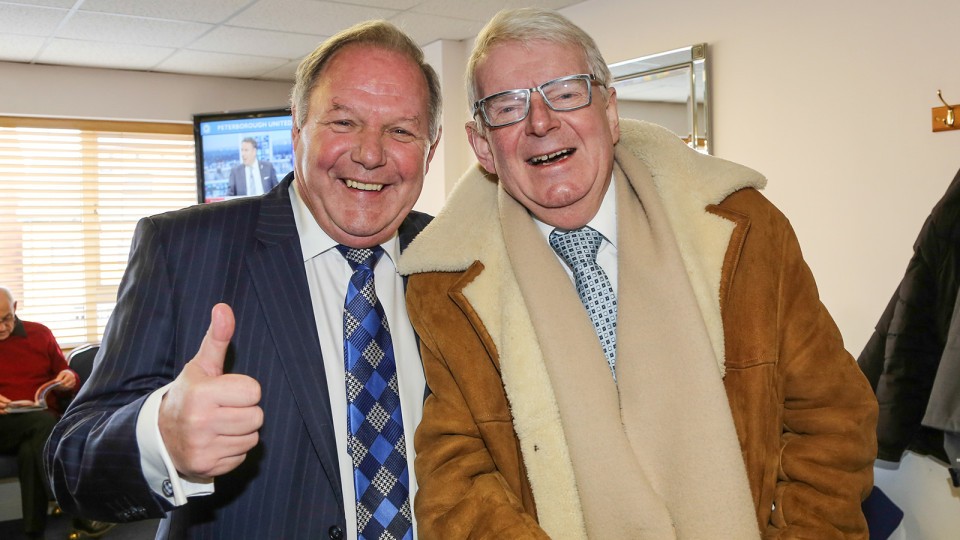 Barry Fry and John Motson