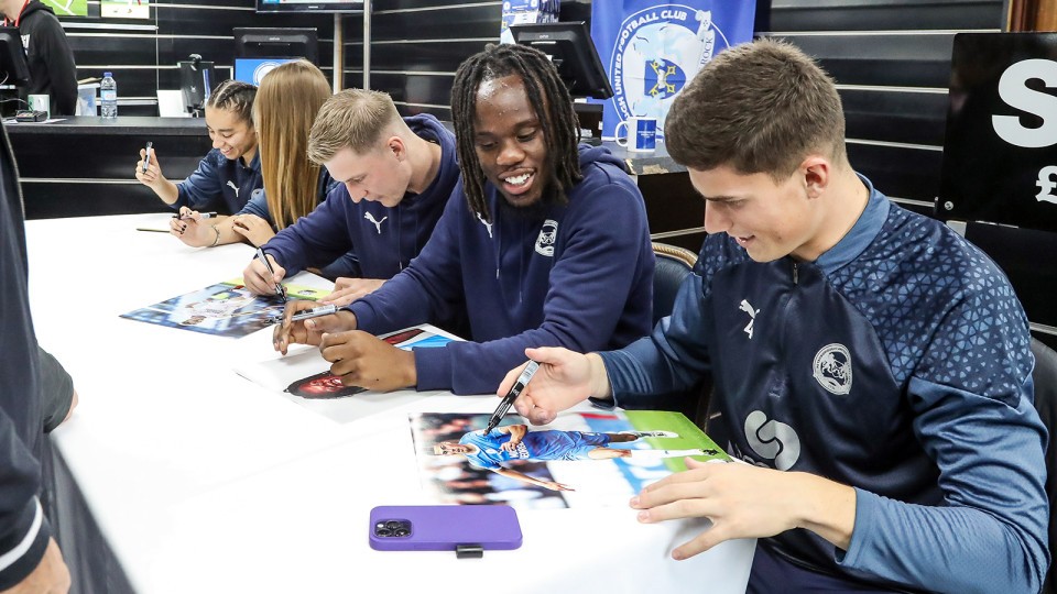 Club Shop Signing Session