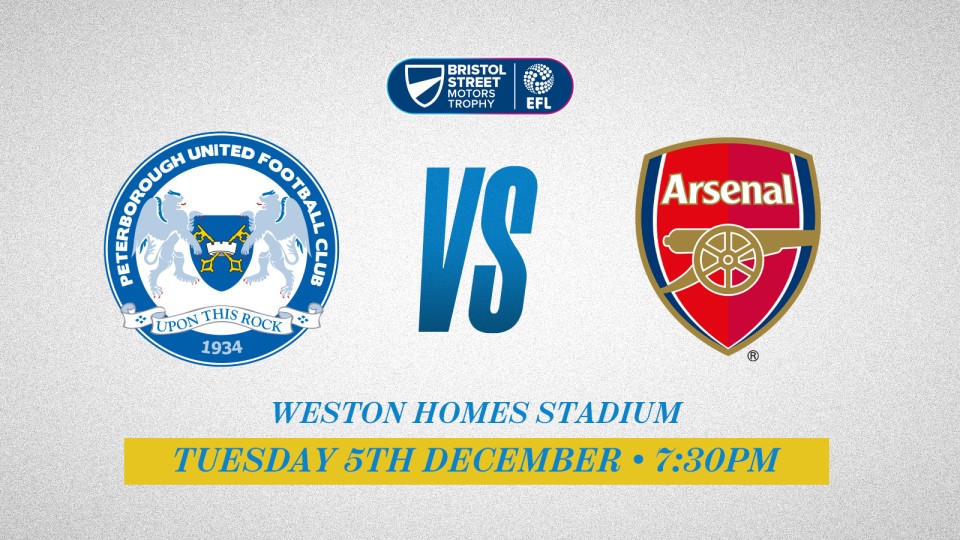 Posh v Arsenal U21s