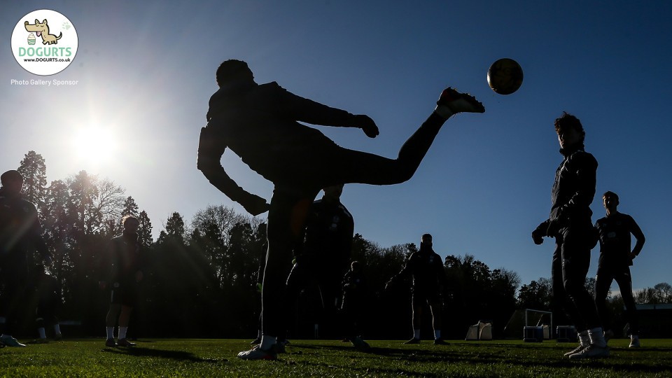 Training Ahead Of Shrewsbury Clash