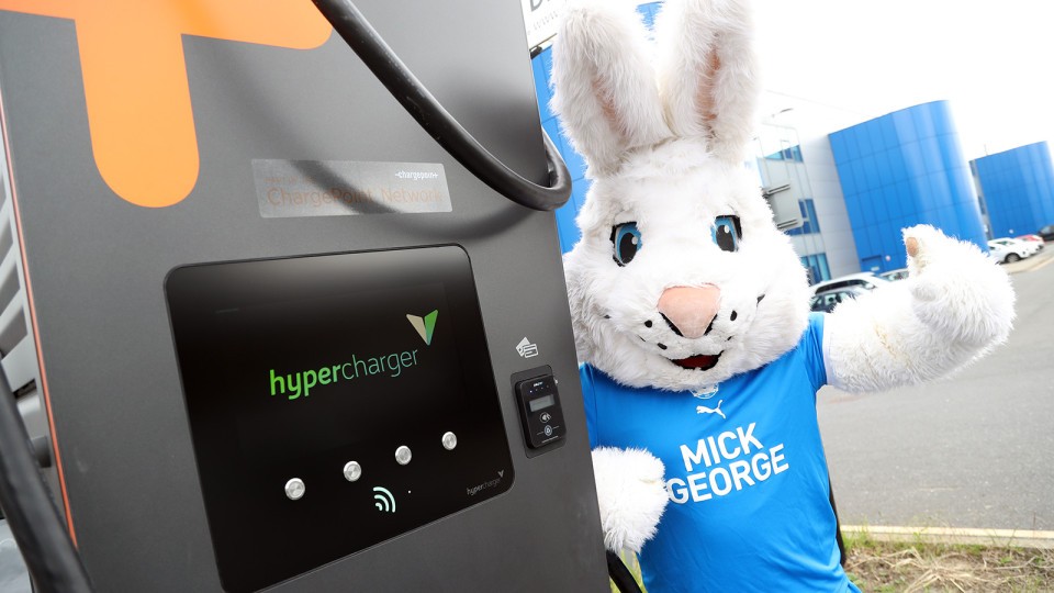 EV Charing at the Weston Homes Stadium