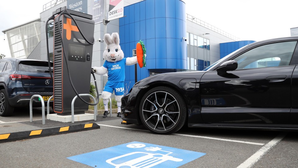 EV Charing at the Weston Homes Stadium