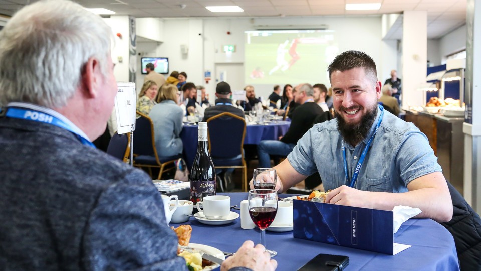 Hospitality in the Alan Boswell Insurance Executive Suite