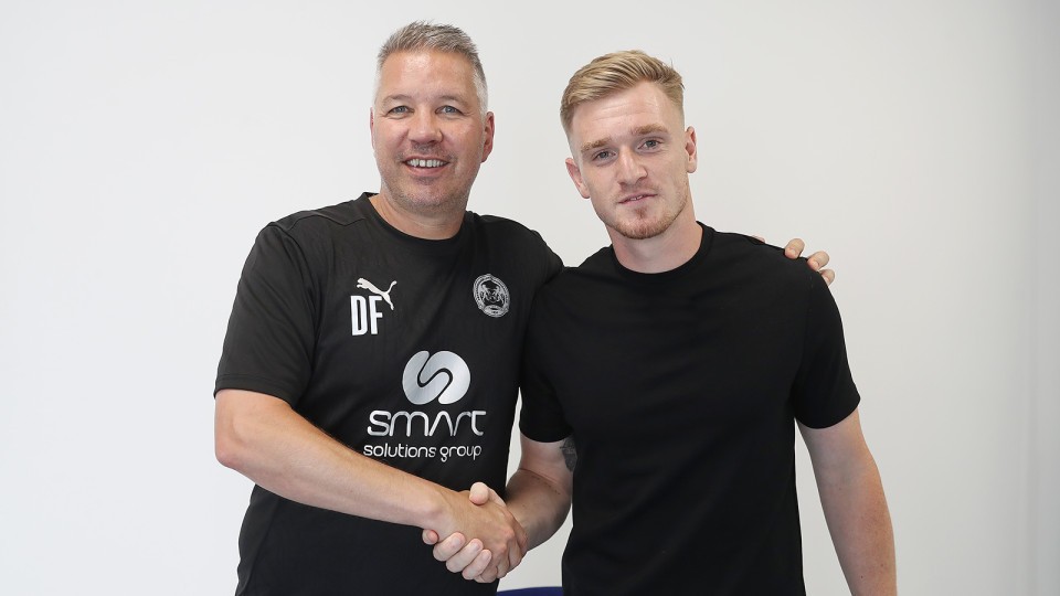Darren Ferguson welcomes Jack Sparkes