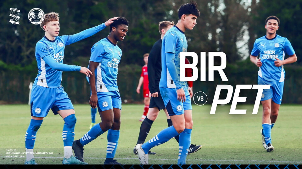 Posh Under 18s v Birmingham City Under 18s