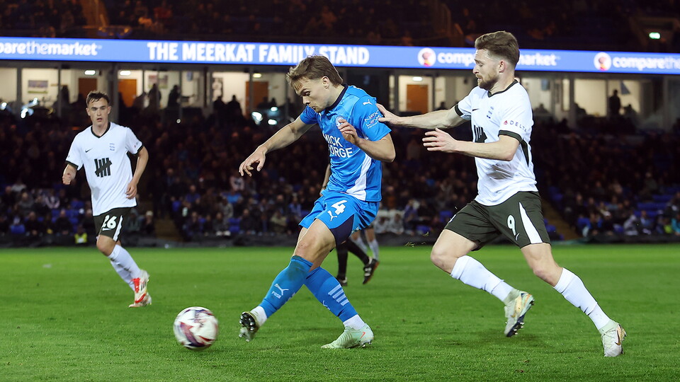 Archie Collins in action against Birmingham City