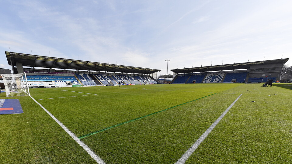 A general view of the home of Colchester United