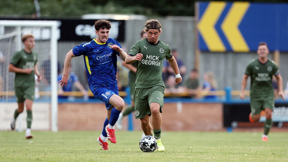 Chris Conn-Clarke in action against King's Lynn Town