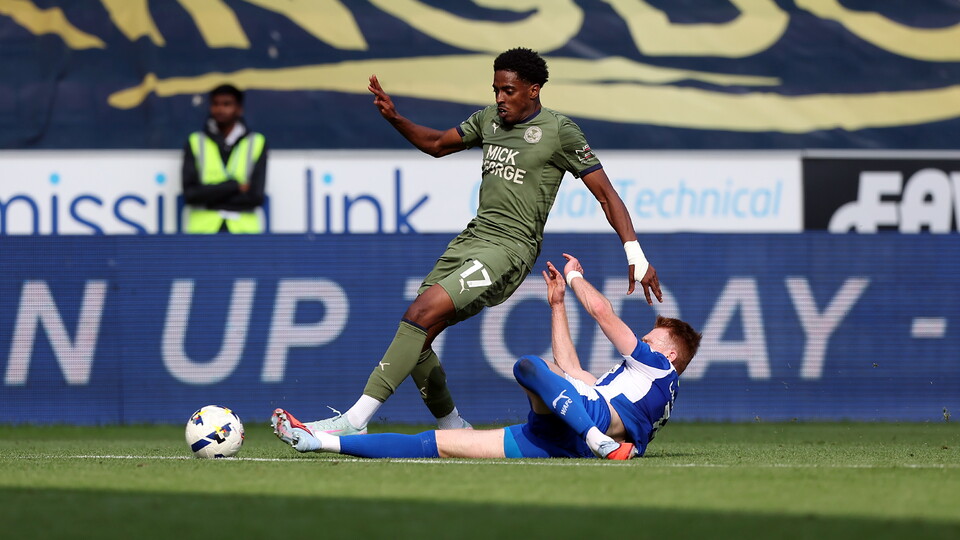 Kyrell Lisbie in action against Wigan Athletic