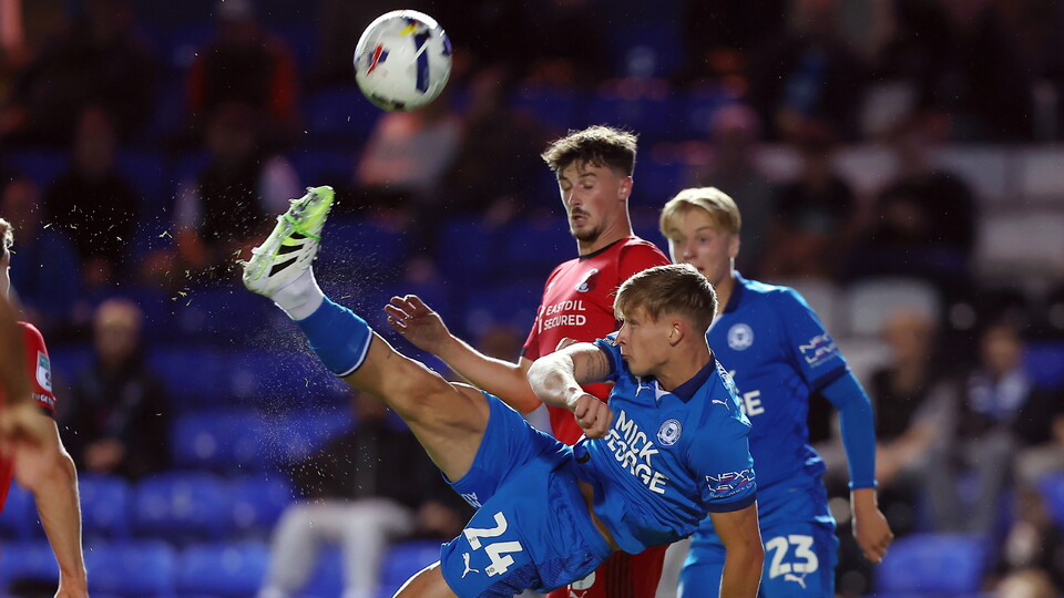 Action between Posh and Leyton Orient